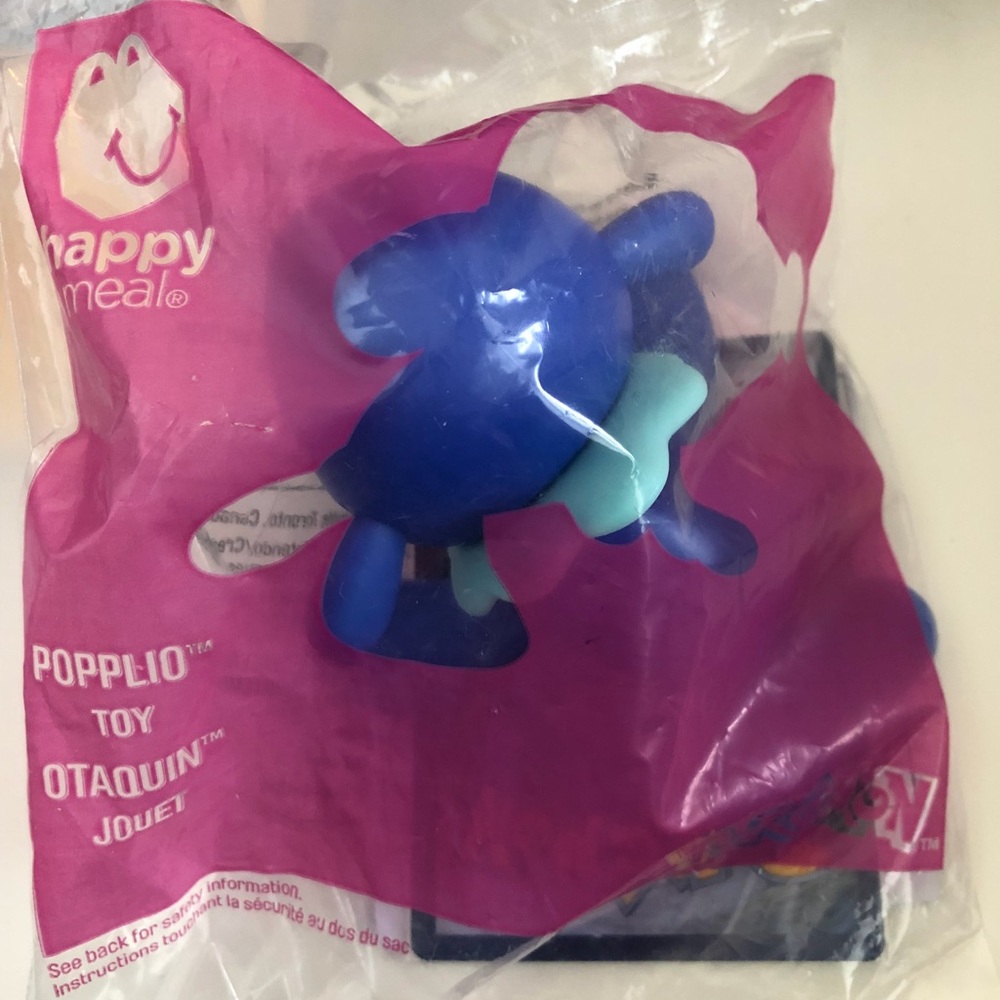 McDonald's Happy Meal 2018 Blue and teal Popplio Toy